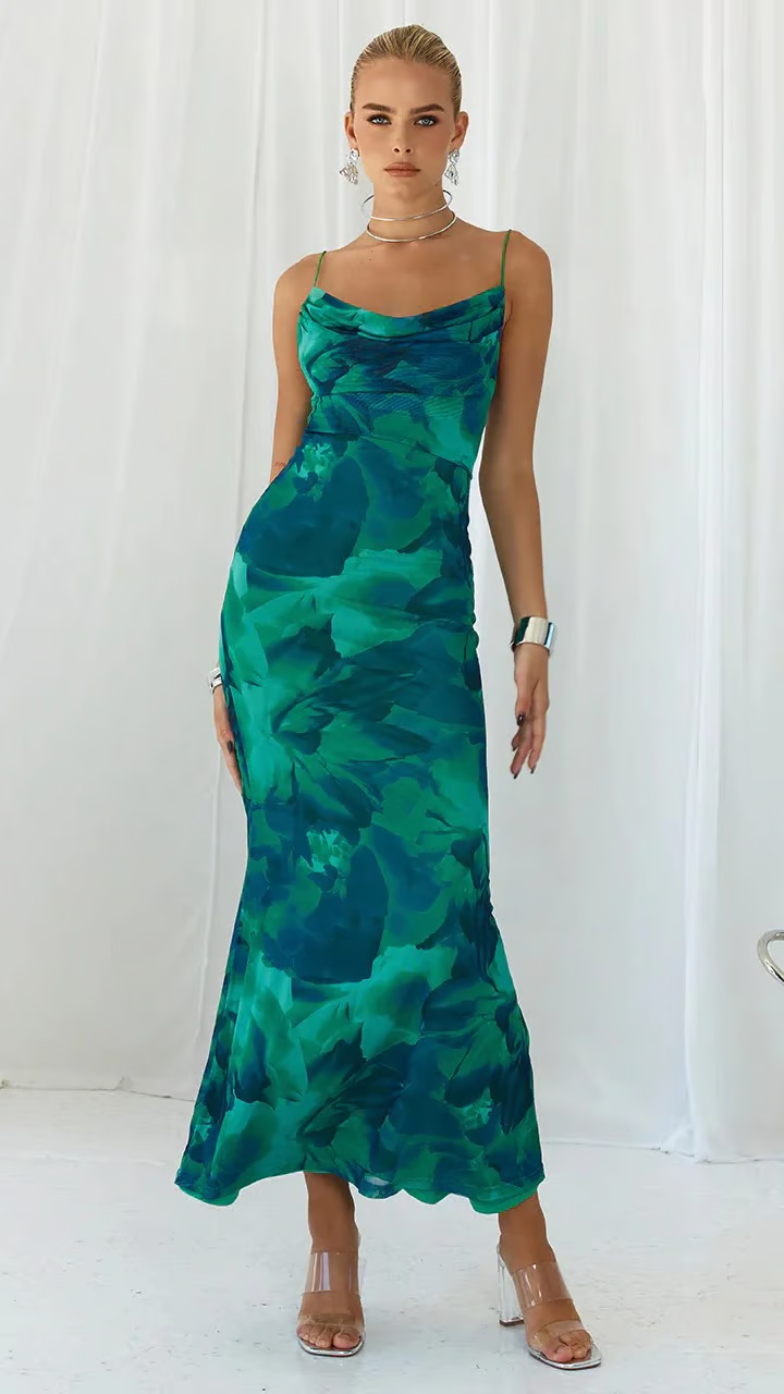 Ainsley Bodycon Maxi Dress | Sleeveless Party Dress