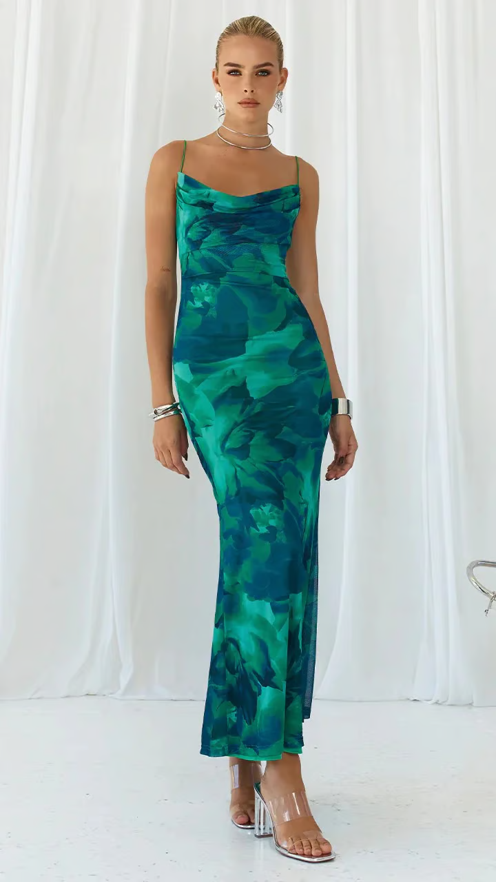 Ainsley Bodycon Maxi Dress | Sleeveless Party Dress