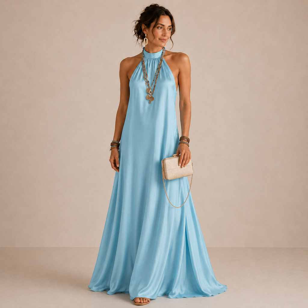 Alina Floral Maxi Dress | Elegant Summer Long Dress for Women
