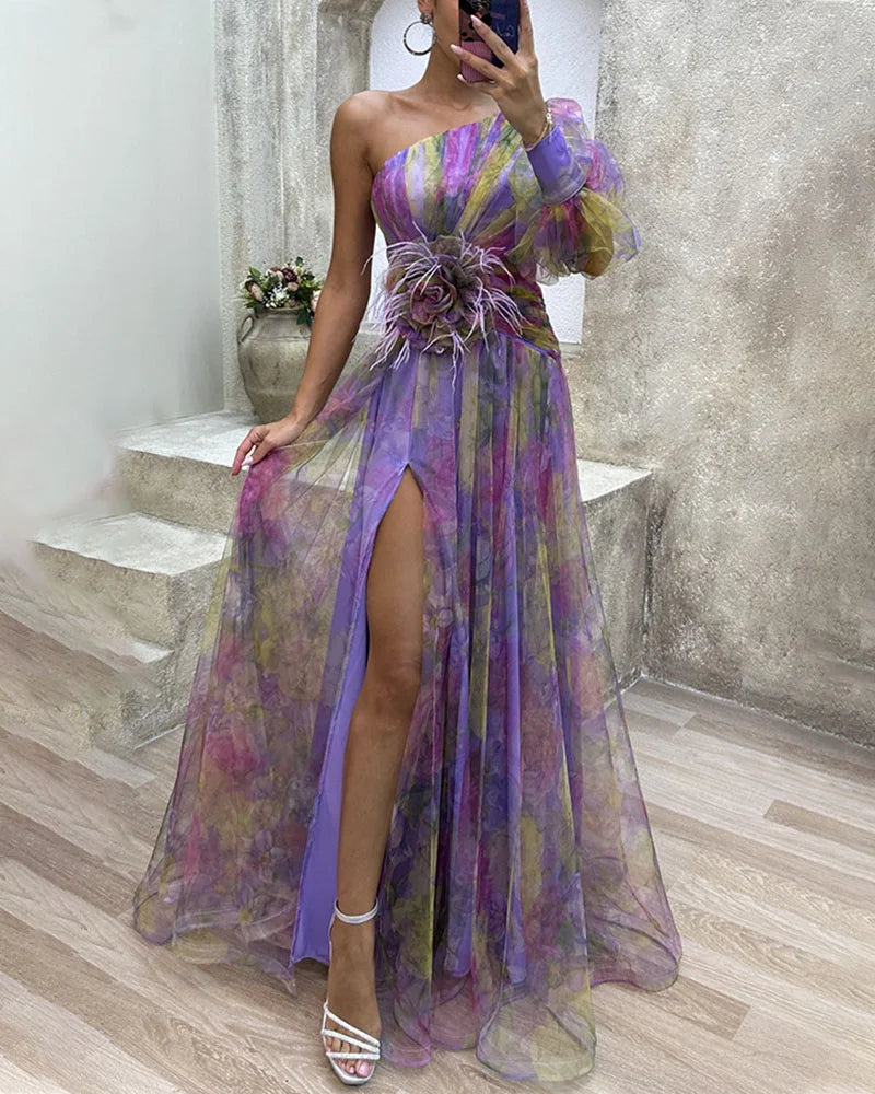 Amelia Elegant Split Dress | Women's Dress