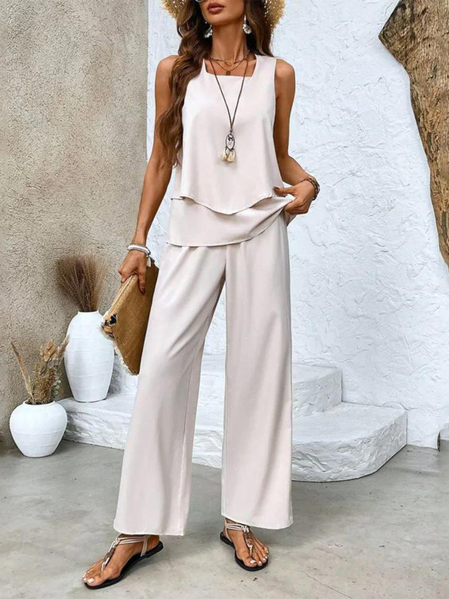 Averie Elegant Summer Set | Women's Outfit Two-Piece Set