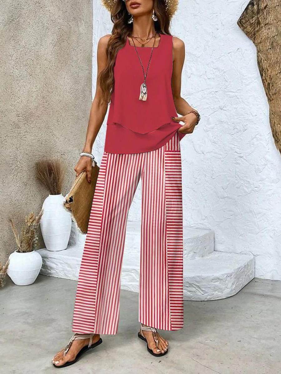 Averie Elegant Summer Set | Women's Outfit Two-Piece Set
