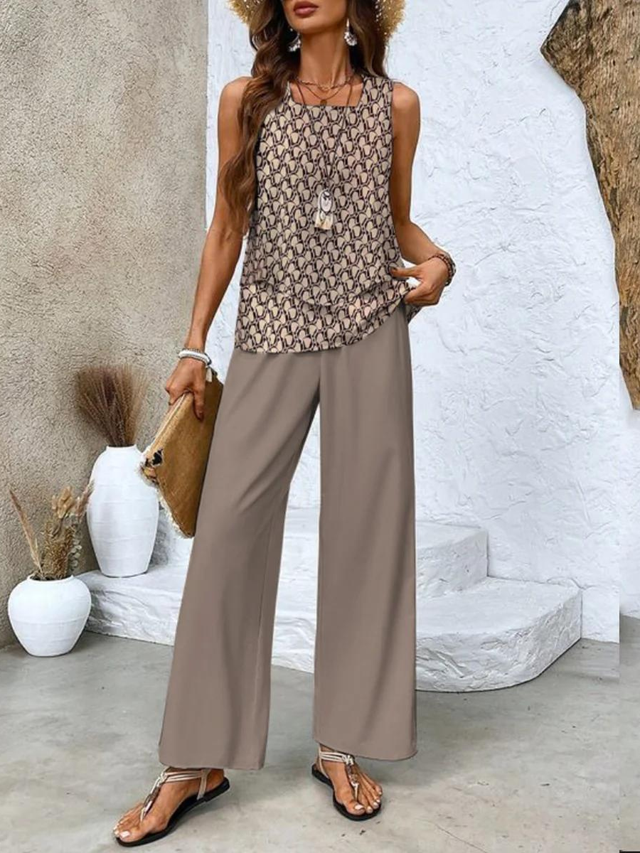 Averie Elegant Summer Set | Women's Outfit Two-Piece Set