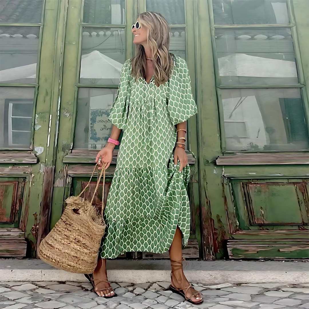 Cassandra Geometric Print Dress | Women's Dress