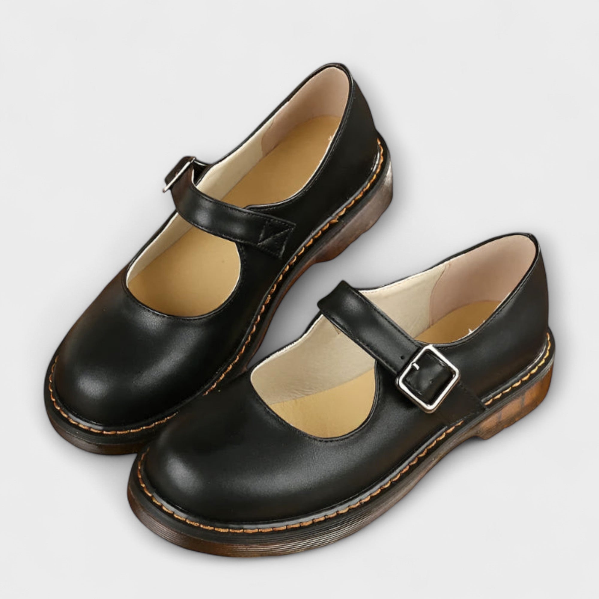 Mary Jane Leather Shoes | Women's Comfort Footwear