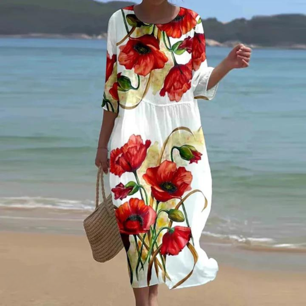 Andrea Gathered Waist Dress | Women's Formal Dress