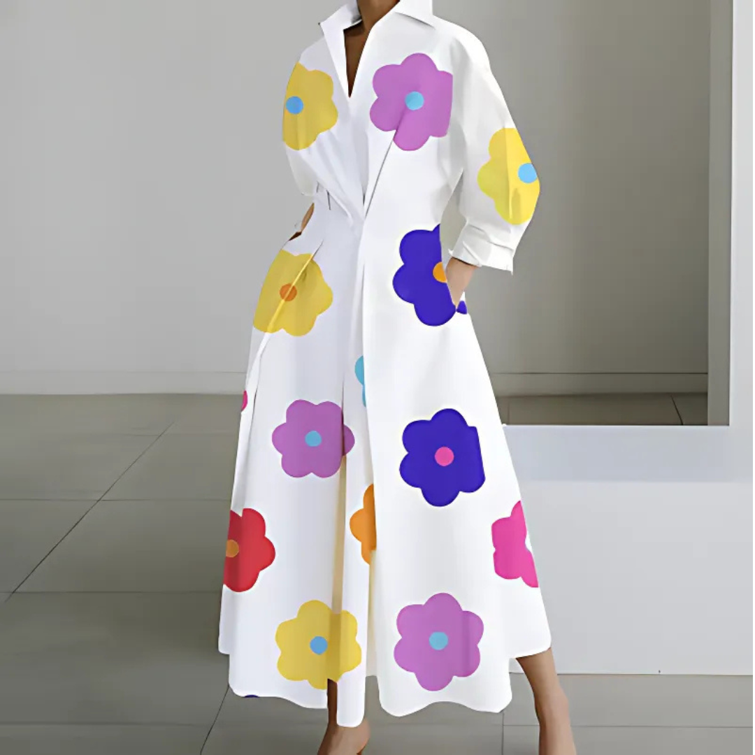 Elkie Lapel Wrap Maxi Dress | Women's Maxi Dress