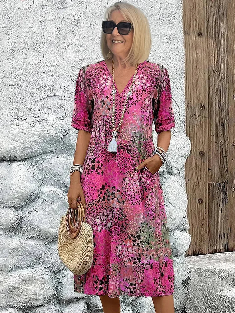 Greta Vibrant Midi Dress | Women's Summer Dress