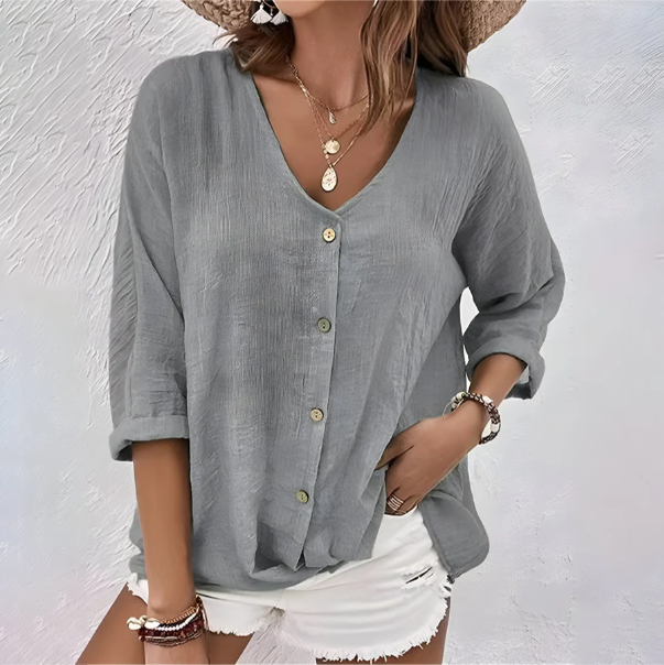 Marcia Relaxed Blouse | Women's Long Sleeve Top