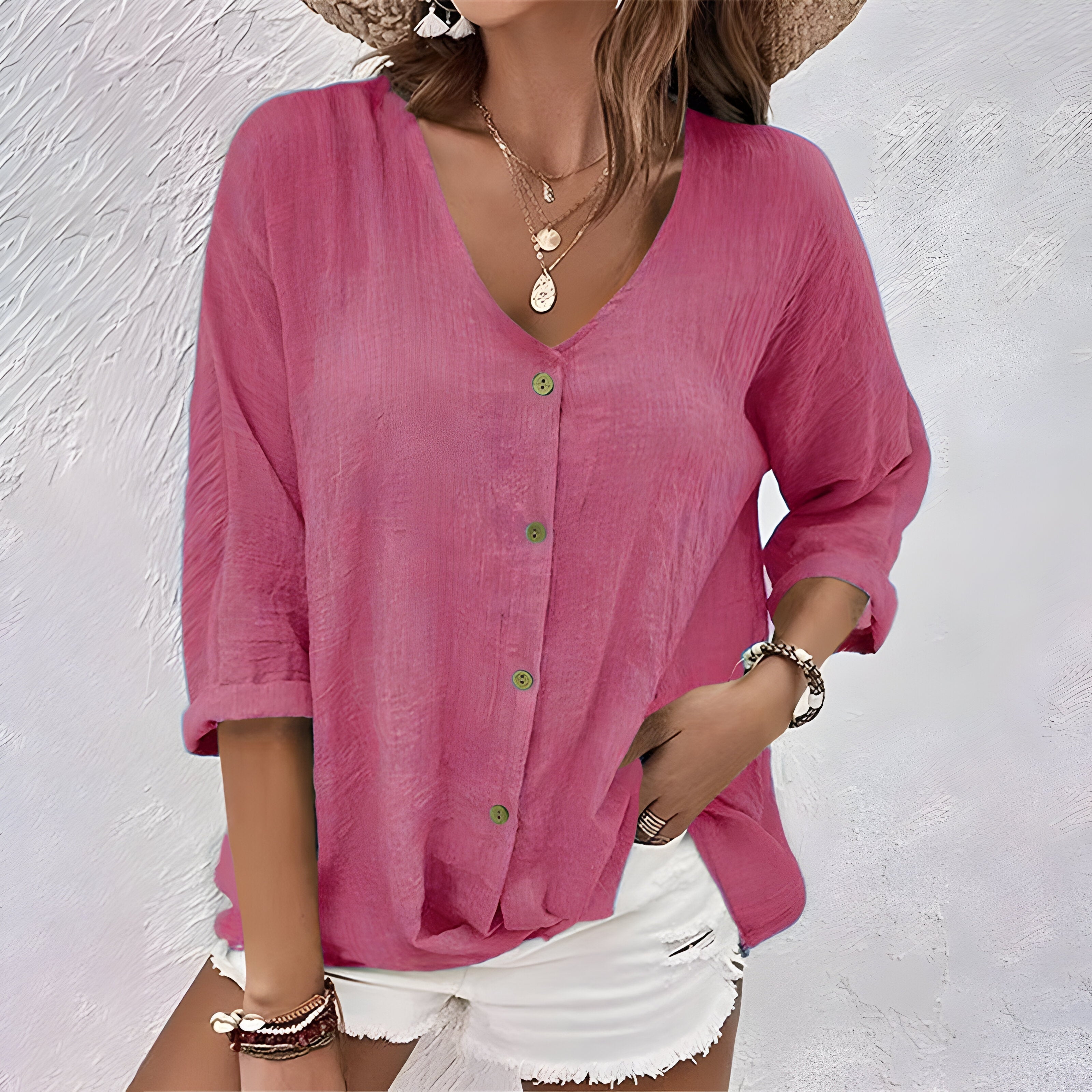 Marcia Relaxed Blouse | Women's Long Sleeve Top