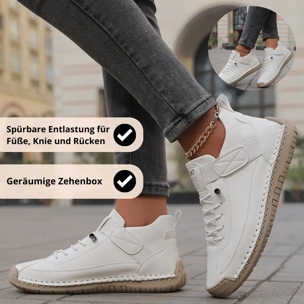 Mia White Slip On Sneakers for Women | Comfortable Footwear