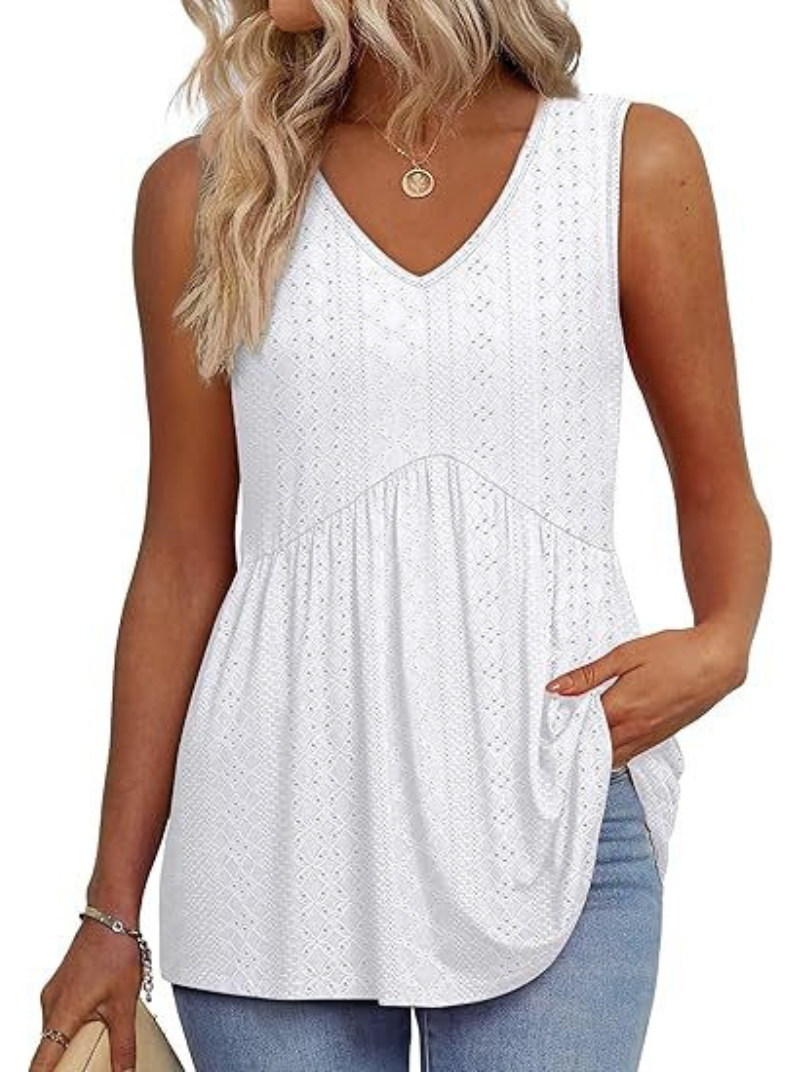 Annie Casual Sleeveless Top | Women's Daily Top