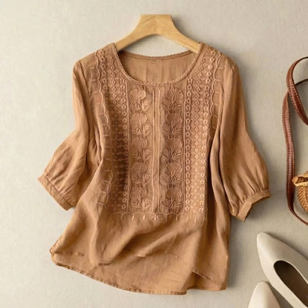 Sonia Embroidered Blouse | Women's Relaxed Fit Top