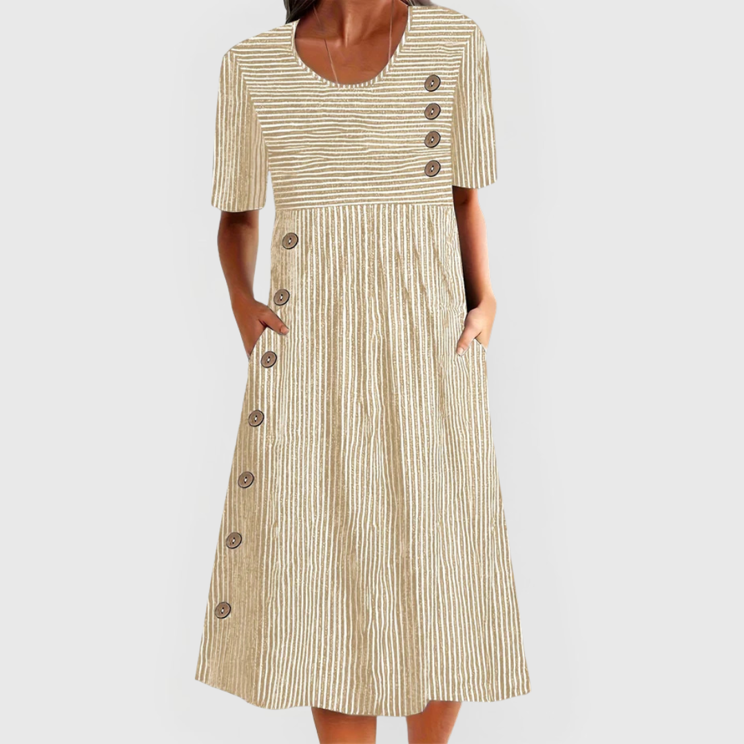 Sophia Breathable Comfort Dress | Summer Midi Dress