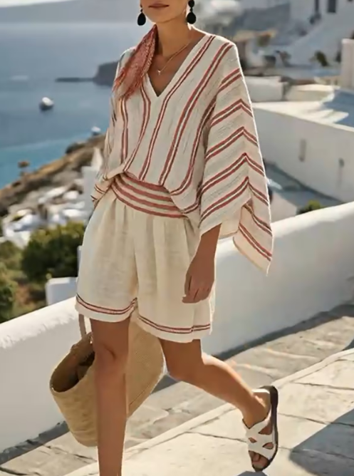 Georgia Summer Set | Women's Striped Loungewear Set